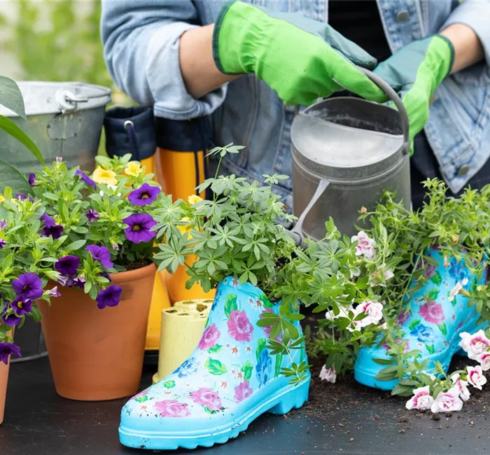 Auf den Schuh gekommen – Upcycling mit Gummistiefeln
